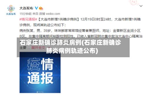 石家庄新确诊肺炎病例(石家庄新确诊肺炎病例轨迹公布)-第2张图片