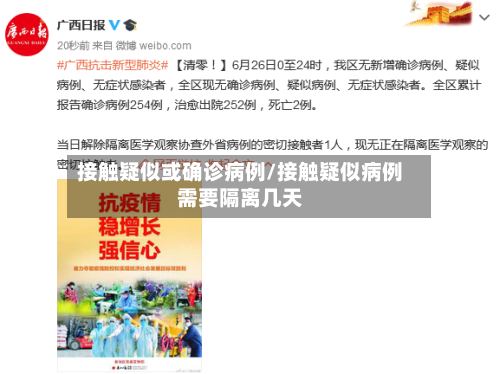 接触疑似或确诊病例/接触疑似病例需要隔离几天-第2张图片