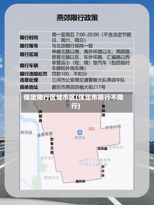 保定限行区域市区(保定市限行不限行)