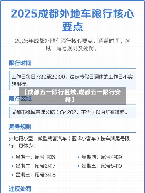 【成都五一限行区域,成都五一限行安排】