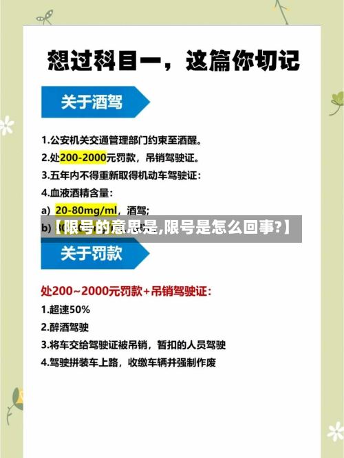【限号的意思是,限号是怎么回事?】