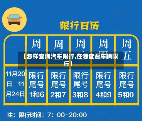 【怎样查询汽车限行,在哪查看车辆限行】-第3张图片