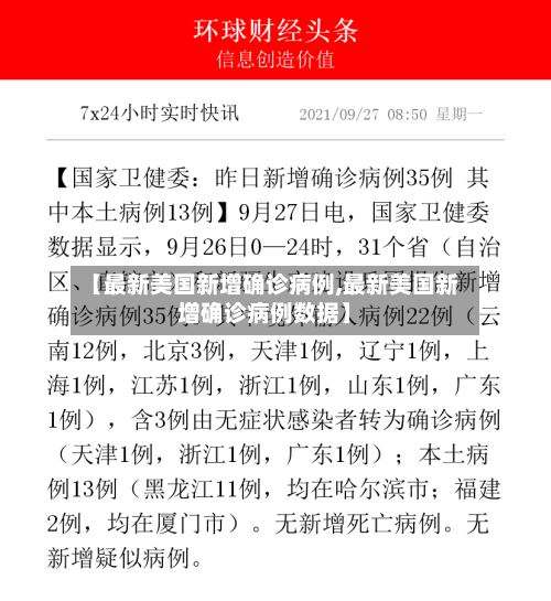 【最新美国新增确诊病例,最新美国新增确诊病例数据】