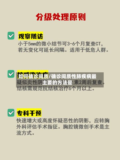 如何确诊间质/确诊间质性肺疾病最主要的方法是