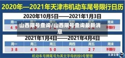 山西限号查询/山西限号查询最新消息
