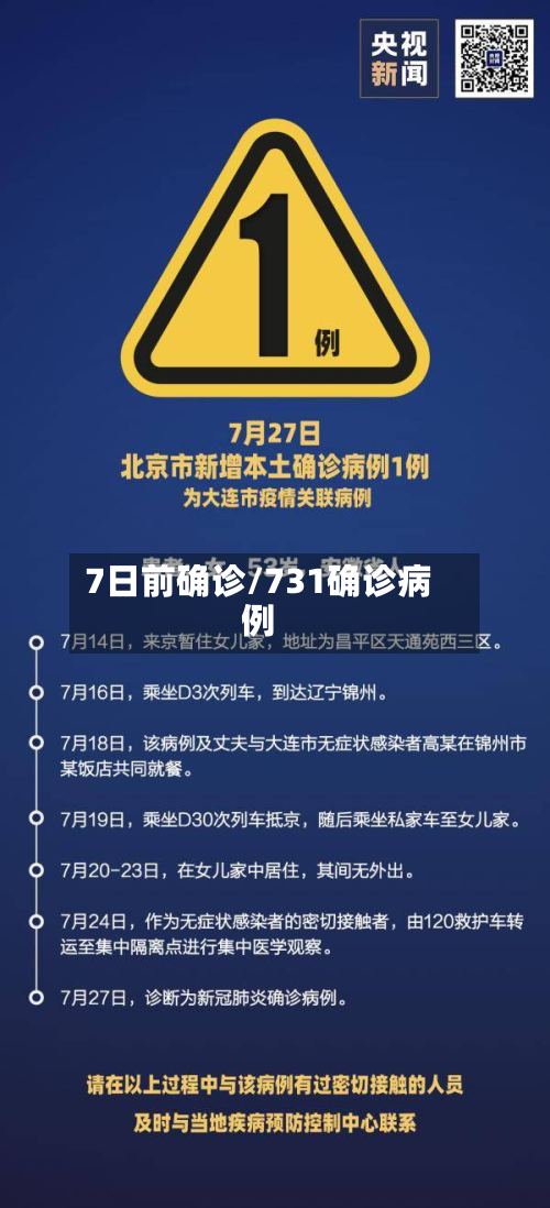 7日前确诊/731确诊病例-第2张图片