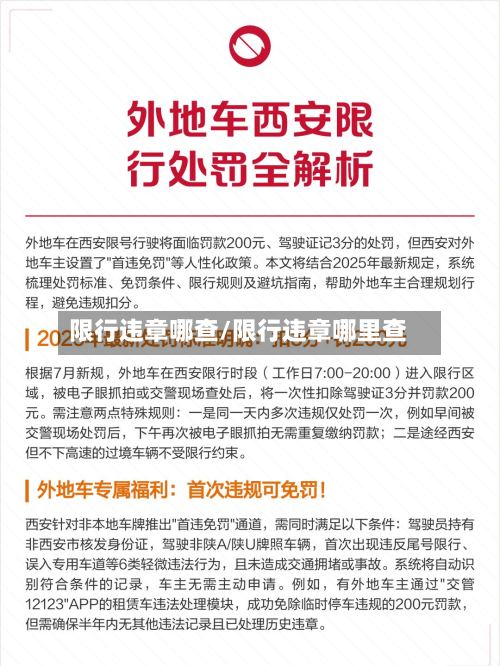 限行违章哪查/限行违章哪里查