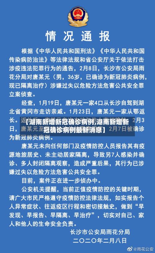 【湖南新增新冠确诊病例,湖南新增新冠确诊病例最新消息】-第2张图片