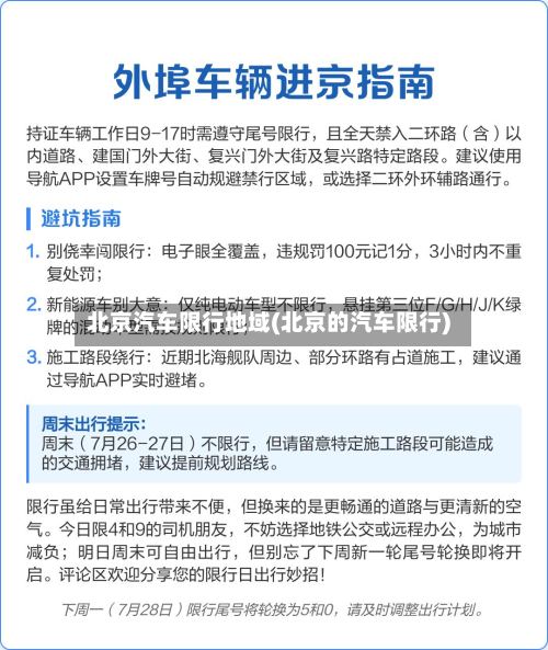 北京汽车限行地域(北京的汽车限行)-第3张图片