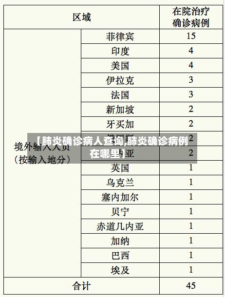 【肺炎确诊病人查询,肺炎确诊病例在哪里】-第2张图片