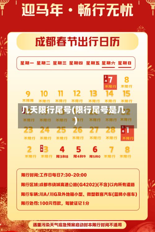 几天限行尾号(限行尾号是几)