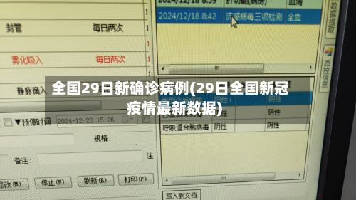 全国29日新确诊病例(29日全国新冠疫情最新数据)