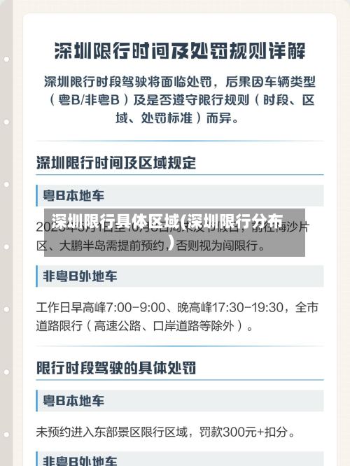 深圳限行具体区域(深圳限行分布)-第2张图片