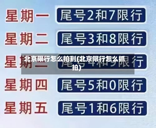 北京限行怎么拍到(北京限行怎么抓拍)-第2张图片