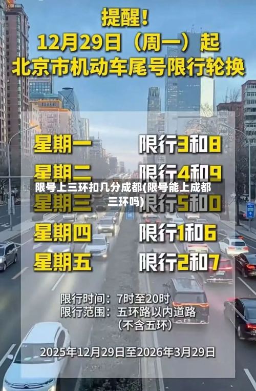 限号上三环扣几分成都(限号能上成都三环吗)