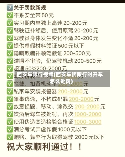 西安车限行视频(西安车辆限行时开车怎么处罚)-第2张图片