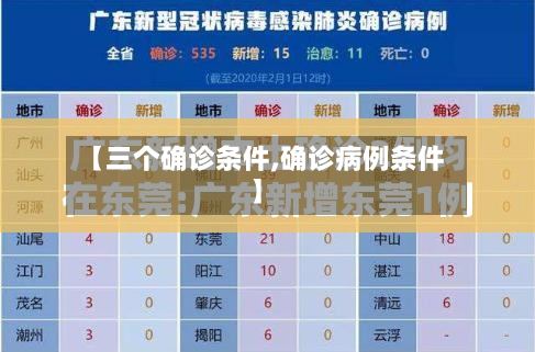 【三个确诊条件,确诊病例条件】