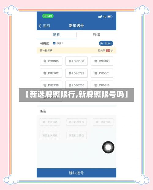 【新选牌照限行,新牌照限号吗】-第3张图片
