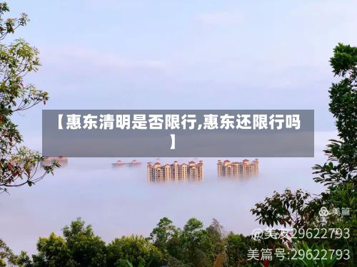 【惠东清明是否限行,惠东还限行吗】-第2张图片