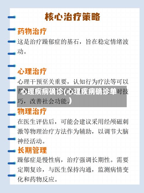 心理疾病确诊(心理疾病确诊单)-第3张图片