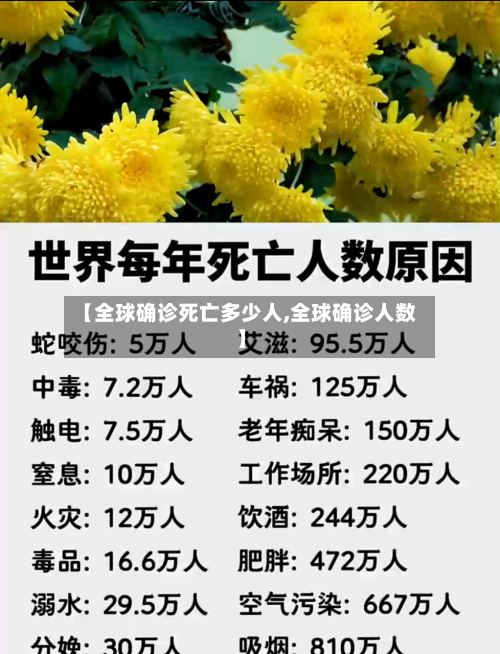 【全球确诊死亡多少人,全球确诊人数】