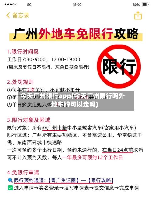 今天广州限行app(今天广州限行吗外地车牌可以走吗)