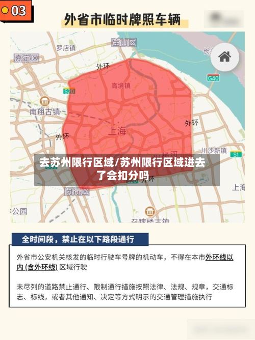 去苏州限行区域/苏州限行区域进去了会扣分吗