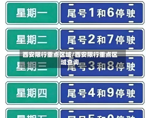 西安限行重点区域/西安限行重点区域查询