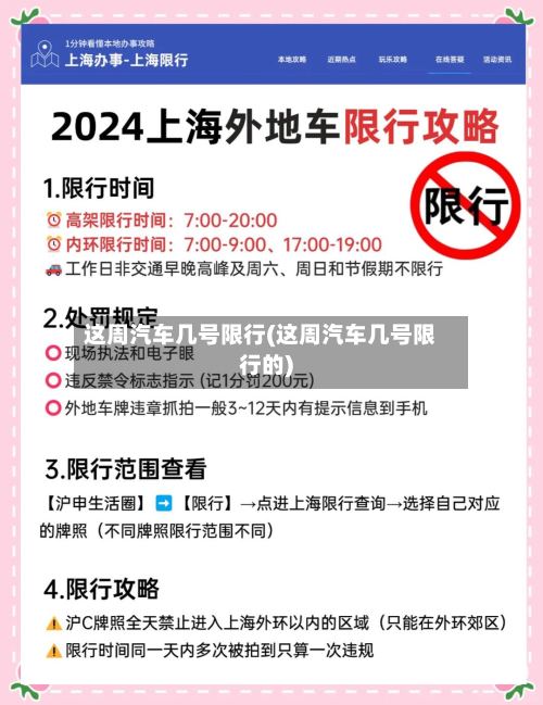 这周汽车几号限行(这周汽车几号限行的)-第3张图片